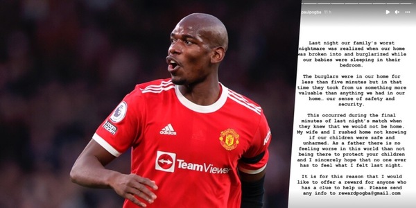 Pogba, che paura: "Ladri in casa mentre i nostri figli dormivano"