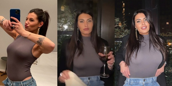 Carolina Stramare,la compagnia del sabato sera è..un bicchiere di vino!