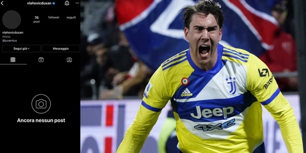 Juve, giallo Vlahovic: sparisce dai social e poi riappare