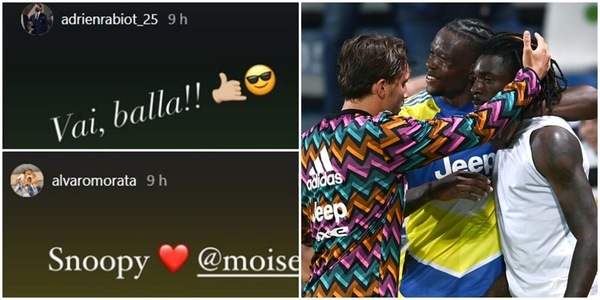 La Juve si coccola Kean: sui social l'affetto dei compagni