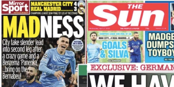 City-Real, la stampa inglese: "Incredibile non chiudere un match così"