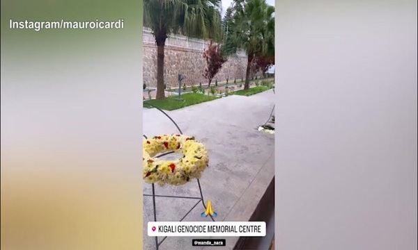 Icardi e Wanda visitano il Rwanda, tappa al Kigali Genocide Memorial