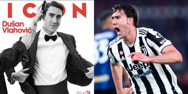 Juve, Vlahovic in copertina: "Vivo per il gol e quando segno volo"