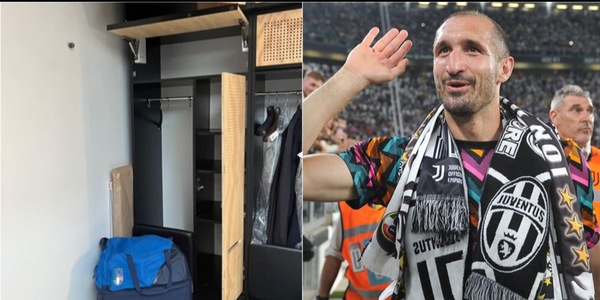 Juve, Chiellini svuota l'armadietto: il commovente post sui social