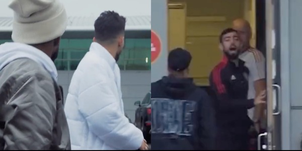 Bruno Fernandes, siparietto con Fred e Telles: "Non siamo qui per fare filmati"