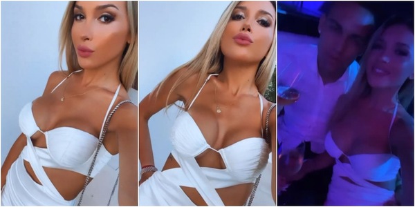 Lady Martinez sexy in total white