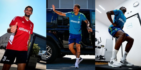 Juve, pre raduno alla Continassa: Perin, Danilo, Zakaria e Arthur al JMedical