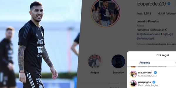 Paredes, voglia di Juve? Su Instagram like anche a Pogba!