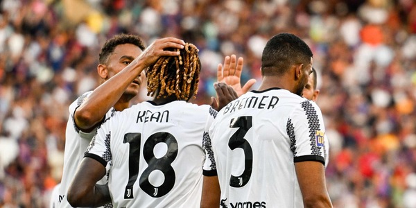 La Juve fa 2-2 con il Barcellona: super Kean, Vlahovic a riposo