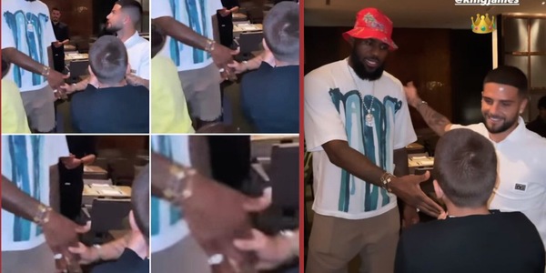 L'incontro tra LeBron James e Insigne: tutto da vedere e da ridere!