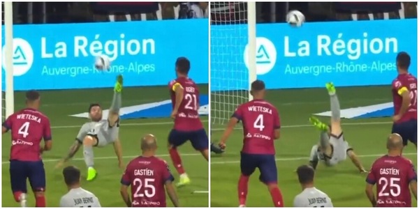 Messi incanta con un gran gol in rovesciata: è il primo in carriera