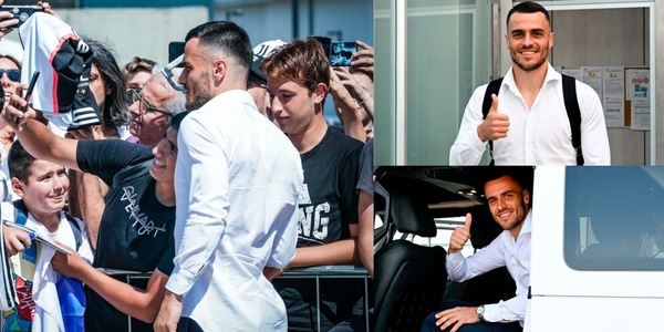 Kostic, l'arrivo a Torino e il bagno di folla: entusiasmo Juve