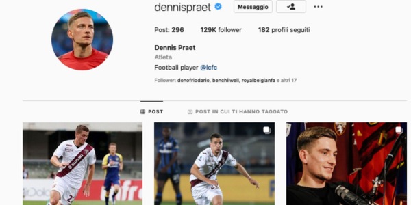 Torino, l'account di Praet diventa granata: hacker tifosi o ribellione al Leicester?