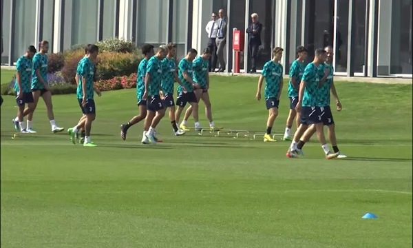 Psg-Juve: l'allenamento dei bianconeri