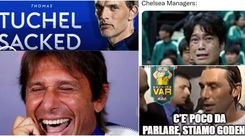 "Tuchel esonerato? Conte si scatena": l'ironia dei social non perdona