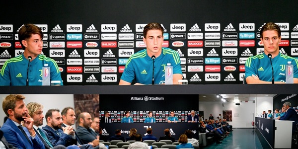 I tre giovani della Juve in conferenza: "Un sogno"