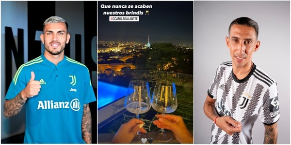 Di Maria e Paredes, cena con vista su Torino: "Brindiamo!"