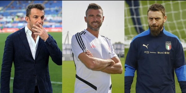 Figc: Del Piero, Barzagli e De Rossi tra gli allievi allenatori Uefa Pro