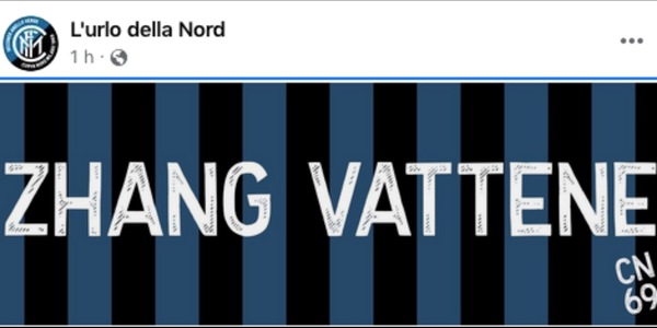 Inter, la Curva Nord contro Zhang: "Vattene!"