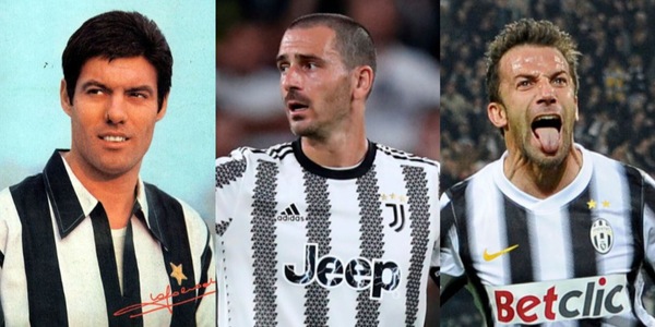 Bonucci aggancia Bettega: da Salvadore a Del Piero, la storia degli uomini Juve