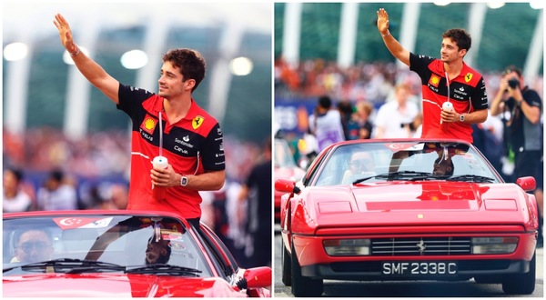 Leclerc, una Ferrari speciale nella parata a Singapore: qual è?