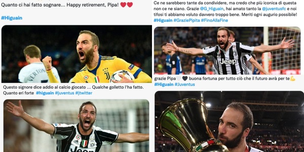 Higuain lascia il calcio, le reazioni social dei tifosi Juve: "Quanto ci hai fatto sognare"