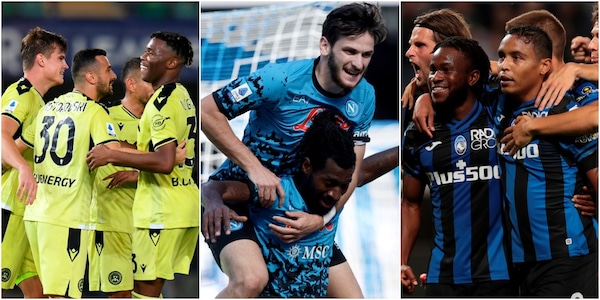 Serie A: Napoli, Atalanta e Udinese tra le uniche imbattute in Europa