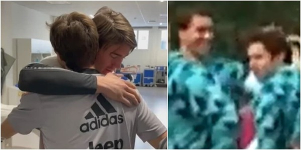 Juve, Vlahovic ritrova Chiesa in campo: i sorrisi e gli abbracci