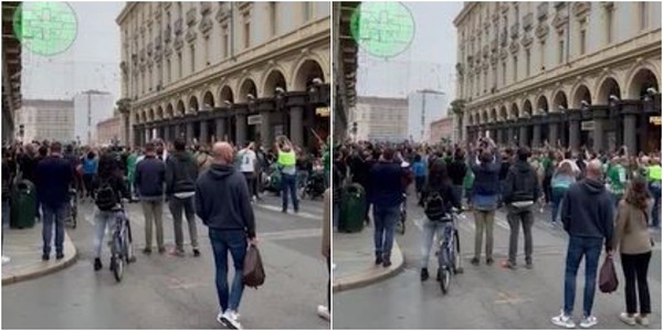 Juve-Haifa, il "rumore" dei tifosi israeliani nel centro di Torino