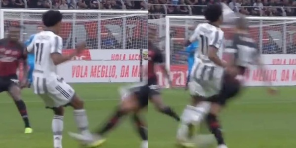 Milan-Juve: il gol di Tomori nasce da un fallo su Cuadrado FOTO