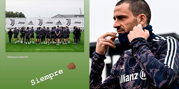 Pogba si scalda, parole da leader con Bonucci: "Juve, insieme sempre"