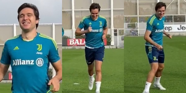 Juventus, Chiesa sorride sul campo: partitella in famiglia