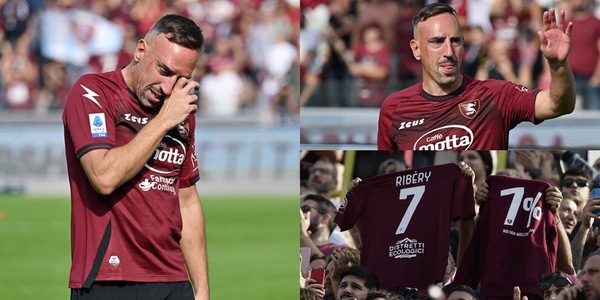 Ribery lascia il calcio: il tributo dell'Arechi prima di Salernitana-Spezia