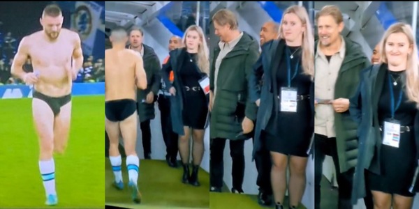 Kovacic resta in mutande: Schmeichel e una ragazza reagiscono così