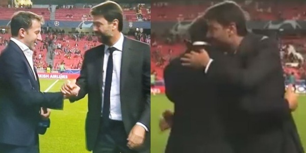 Agnelli e Del Piero, la storia della Juventus si abbraccia VIDEO