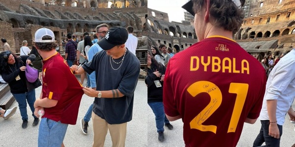 Dybala al Colosseo: il gesto d'affetto per il tifoso della Roma
