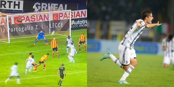 Lecce-Juventus, Fagioli alla Del Piero: le FOTO del primo gol in Serie A