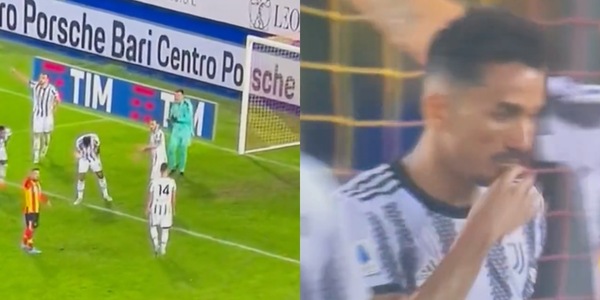 Danilo, il gesto dopo il palo del Lecce diventa virale