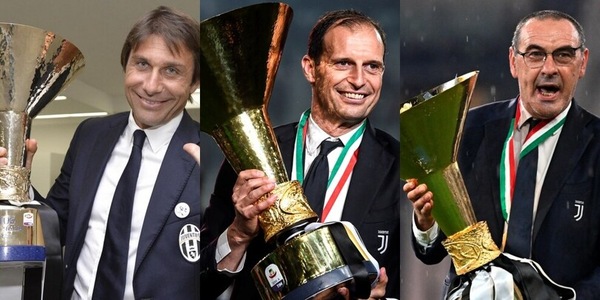 Juventus-Lazio, Allegri per la sesta: i record di Max, Conte e...Sarri
