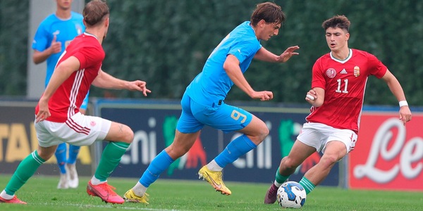 Juve, festa Mancini con l'Italia Under 19: doppietta nel 7-2 all'Ungheria