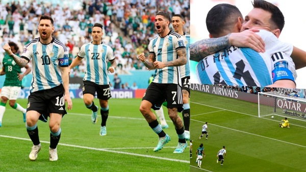 Argentina, Messi gol su rigore: poi esulta con Di Maria e compagni