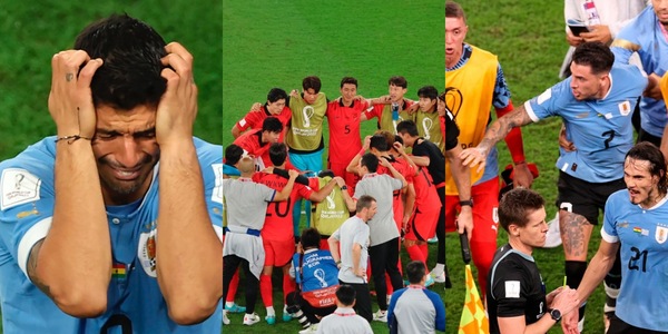 Uruguay tra lacrime e rissa, mentre la Corea passa dall'attesa al tripudio