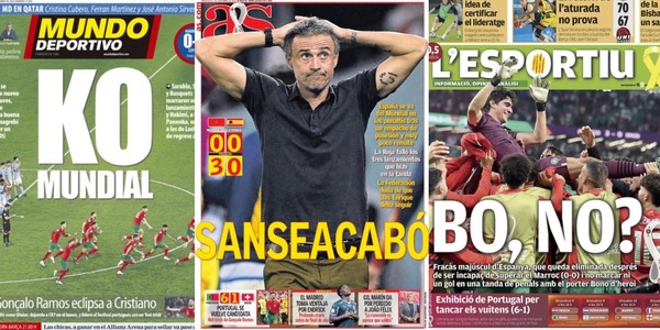 Il fiasco Mondiale della Spagna sulle prime pagine dei giornali