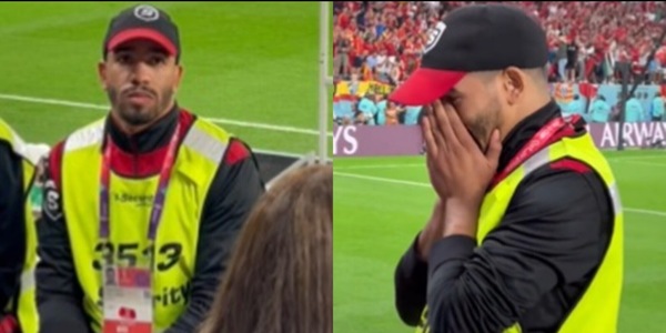 Marocco, l'emozione dello steward di spalle ai rigori VIDEO