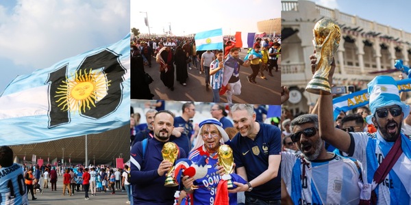 Argentina-Francia, la carica dei tifosi prima della finalissima