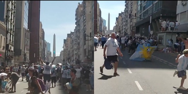 Argentina, il momento dell’ultimo rigore per le strade di Buenos Aires VIDEO