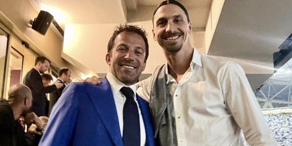 Del Piero-Ibrahimovic, foto e citazione: “Ciò che facciamo in vita…”