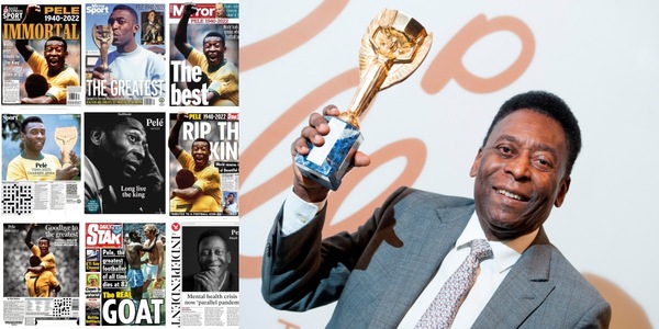 Pelé, la notizia della morte sulle prime pagine di tutto il mondo