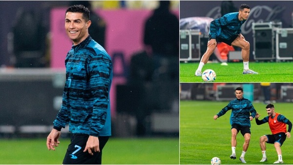Ronaldo, primo allenamento con l'Al Nassr tra entusiasmo e sorrisi