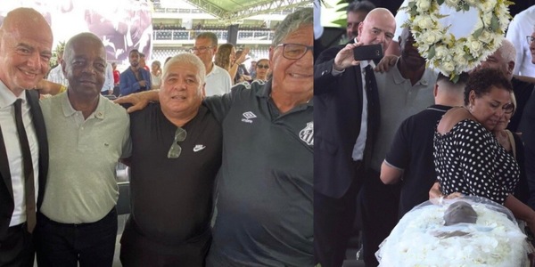 Infantino spiega i selfie davanti alla bara di Pelé: “Se essere d’aiuto genera critiche…”